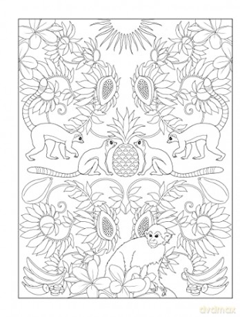 Tropical Wonders Coloring - Marty Noble [KSIĄŻKA]