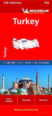 Turkey Michelin National Map 758 - Michelin [KSIĄŻKA]