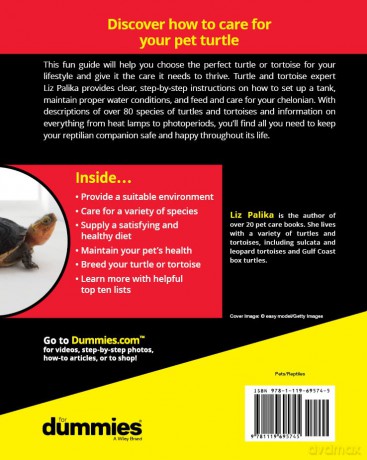 Turtles 38 Tortoises For Dummies [KSIĄŻKA]