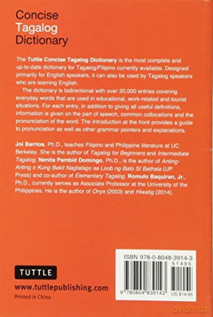 Tuttle Concise Tagalog Dictionary - Joi Barrios [KSIĄŻKA]