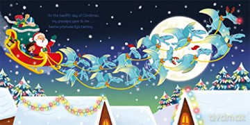 Twelve Dinosaurs Of Christmas - Evie Day [KSIĄŻKA]