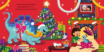 Twelve Dinosaurs Of Christmas - Evie Day [KSIĄŻKA]