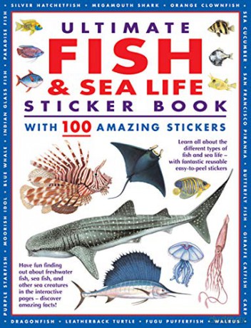 Ultimate Fish Sea Life Sticker Book With - Armadillo [KSIĄŻKA]