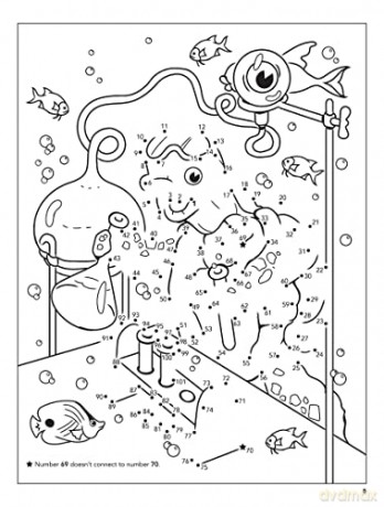 Under The Sea Dot To Dot Fun - Arkady Roytman [KSIĄŻKA]