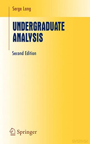 Undergraduate Analysis - Serge [KSIĄŻKA]