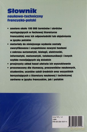 Słownik Naukowo-Techniczny Francusko - Polski [KSIĄŻKA]