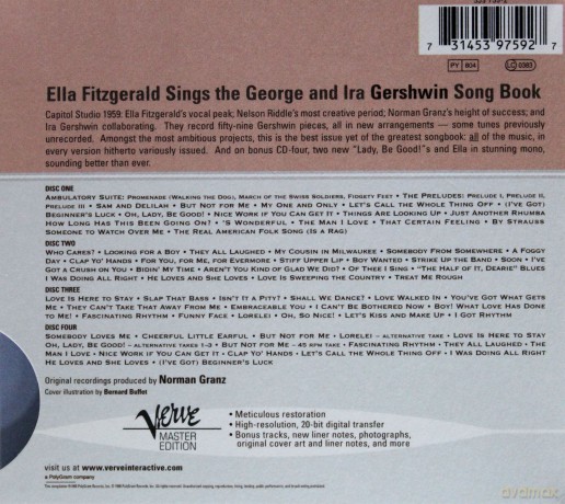 Master Edition Ella Fitzgerald: Sings The Gershwin Songbook [4CD]