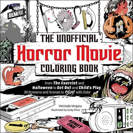 Unofficial Horror Movie Coloring Book - Vernieda Vergara [KSIĄŻKA]