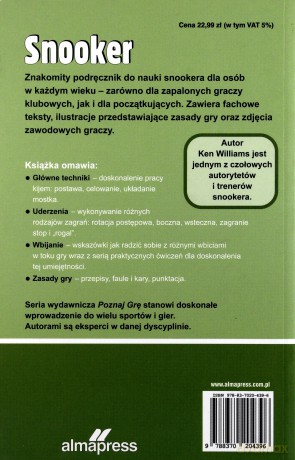 Snooker - Wiliams K. [KSIĄŻKA]