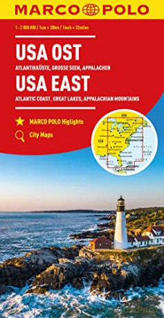 Usa East Marco Polo Map [KSIĄŻKA]