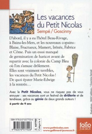 Vacances Du Petit Nicolas - Jean Jacques Sempe [KSIĄŻKA]