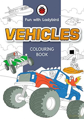 Vehicles Colouring Book - Ladybird [KSIĄŻKA]