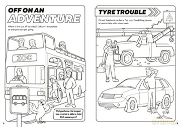 Vehicles Colouring Book - Ladybird [KSIĄŻKA]