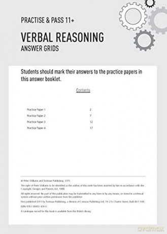 Verbal Reasoning Test Papers - Peter Williams [KSIĄŻKA]