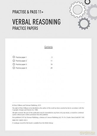 Verbal Reasoning Test Papers - Peter Williams [KSIĄŻKA]