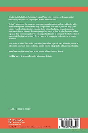 Verbatim Theatre Methodologies For Commu - Sarah Peters [KSIĄŻKA]