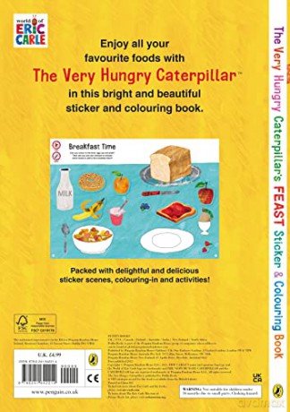 Very Hungry Caterpillar Feast Sticker Bk - Eric Carle [KSIĄŻKA]