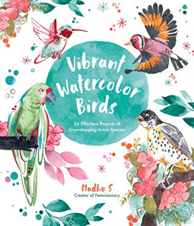 Vibrant Watercolor Birds - Madhu S [KSIĄŻKA]