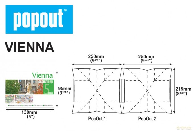 Vienna Popout Map - Popout Maps [KSIĄŻKA]