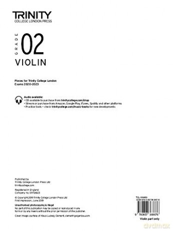 Violin 2020 2023 Grade 2 Part Only - Trin College London [KSIĄŻKA]