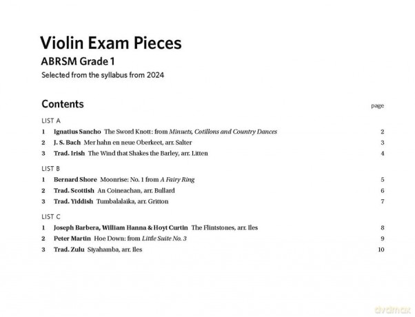 Violin Exam Pieces From 2024 Abrsm Grade [KSIĄŻKA]