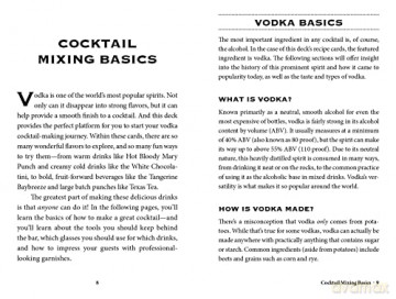 Vodka Cocktail Cards A-Z - Adams Media [KSIĄŻKA]