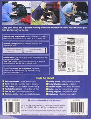 Volvo 940 Service And Repair Manual [KSIĄŻKA]