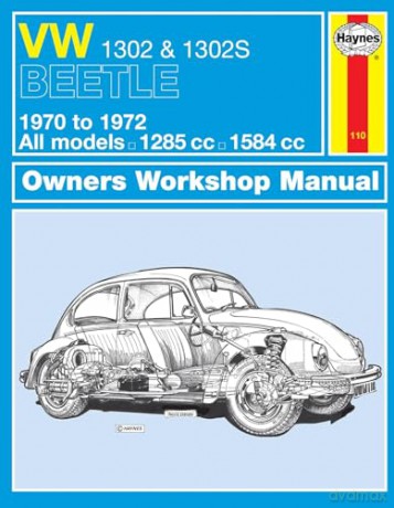 Vw 1302s Super Beetle Owners Workshop Ma - J. H. Haynes [KSIĄŻKA]