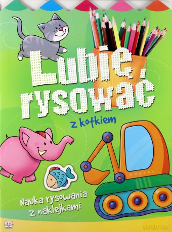 Lubię rysować z kotkiem. Nauka rysownia z nalejkami - Kuryjak Joanna [KSIĄŻKA]