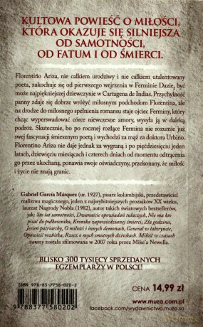 Miłość w czasach zarazy (pocket) - Marquez Gabriel Garcia [KSIĄŻKA]