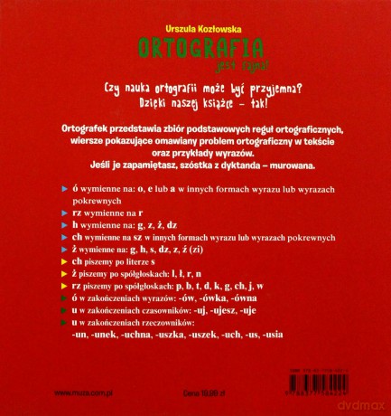 Ortografia jest fajna - Kozłowska Urszula [KSIĄŻKA]