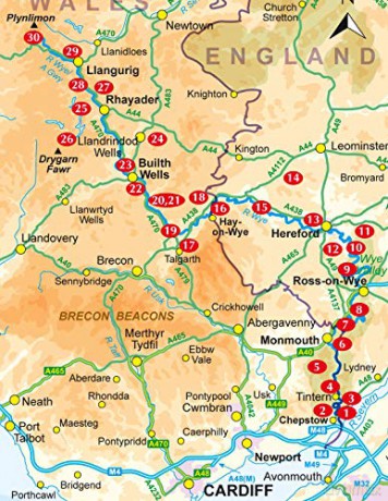 Walking In The Wye Valley - Mike Dunn [KSIĄŻKA]