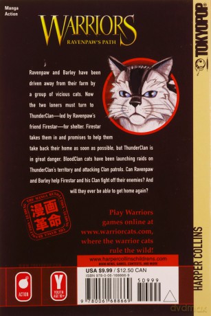 Warriors Ravenpaws Path 2 - Hunter [KSIĄŻKA]