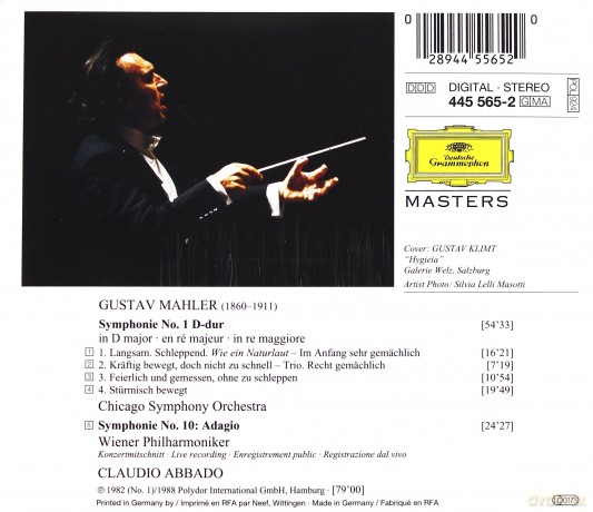 Masters Abbado,Wiener Phil.: Mahler:Symph. N. 1 [CD]