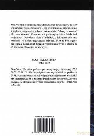 U-38 Seria Z Kotwiczką - Valentiner Max [KSIĄŻKA]