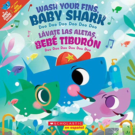 Wash Your Fins Baby Shark Bilingual - John John Bajet [KSIĄŻKA]