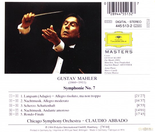 Masters Abbado: Mahler - Symphony N.7 [CD]