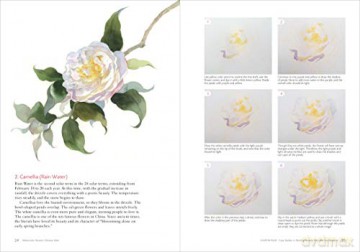 Watercolor Flowers Chinese Style - Lu He [KSIĄŻKA]
