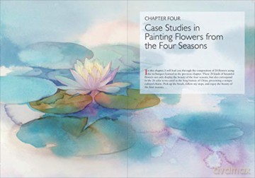 Watercolor Flowers Chinese Style - Lu He [KSIĄŻKA]