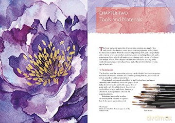 Watercolor Flowers Chinese Style - Lu He [KSIĄŻKA]
