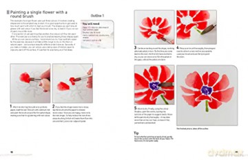 Watercolour Flowers For/Absolute Beginne - Fiona Peart [KSIĄŻKA]