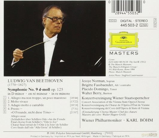 Masters Bohm,Wiener Phil..: Beethoven-Symphonia N 9 [CD]
