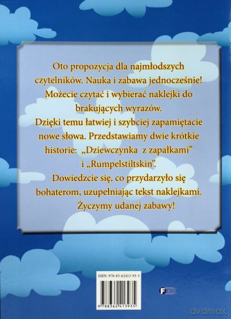 Dziewczynka Z Zapałkami/Rumpelstiltskin Książeczka Z Naklejkami [KSIĄŻKA]