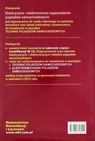 Elektryczne I Elektroniczne 1. Wyposażenie Poj.Samochod. - Pacholski K. [KSIĄŻKA]