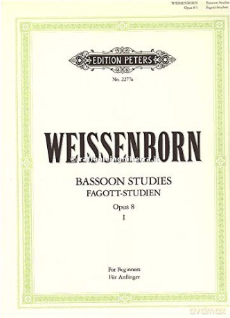 Weissenborn Bassoon Studies Op8 Vol1 - Weissenborn [KSIĄŻKA]