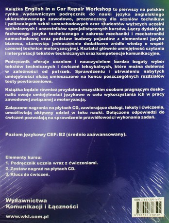 English In A Car Repair Workshop Podręcznik Językowy - Myszkowska B. [KSIĄŻKA]