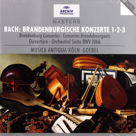 Masters Goebel,Musica Ant Koln: Bach:Brandenburg.Konc. N.1-2-3 [CD]