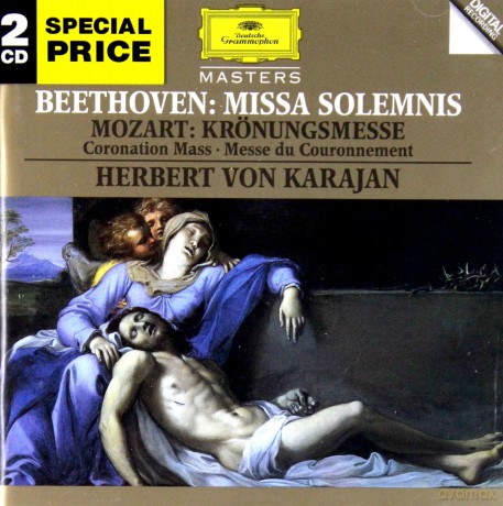 Masters Karajan Wp: Beethov:Missa Solemnis;Mozart:Coron.Mass [2CD]
