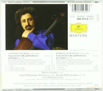 Masters Maisky,Bernstein,Wp,Israel Ph.: Dvorak:Dvorak/Schumann:Cellokoncert [CD]
