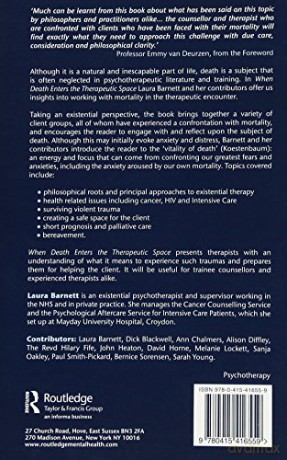 When Death Enters The Therapeutic Space - Laura (Ed) Barnett [KSIĄŻKA]